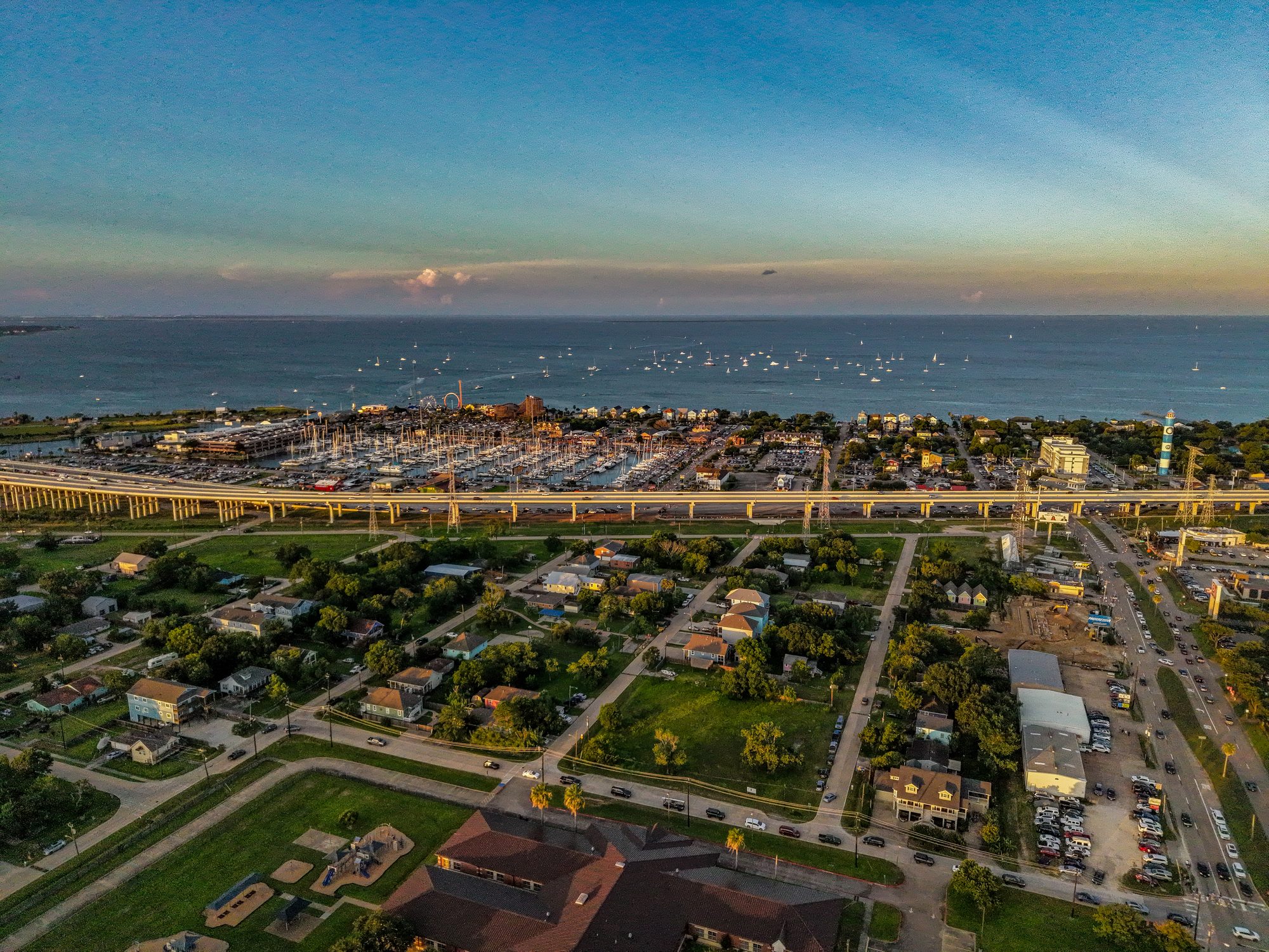 Kemah Boardwalk Aerial